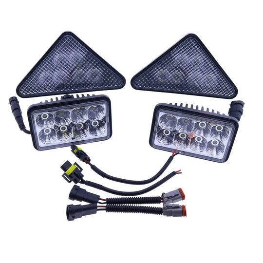 Complete LED Light Kit Compatible with Bobcat Skid Steer 751 753 763 773 863 864 873 883 963 A220 A300 S130 S150 S160 S175 S185 S205 S220 S250 S300 S330 T140 T180 T190 T200 T250 T300 T320-BeeSpareParts