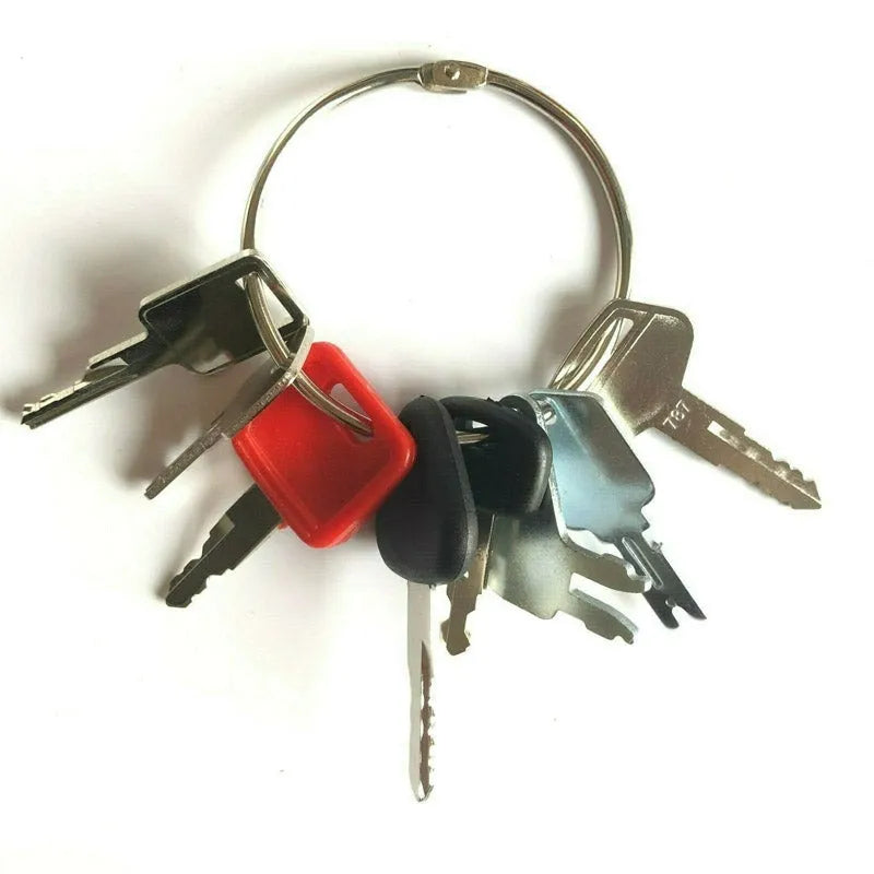 Construction Ignition Key Set 8 Keys Heavy Equipment Fit For Cat Case JD Komatsu-BeeSpareParts