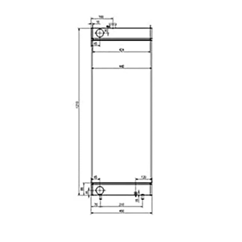 Construction Machinery Parts SH300-5 Water Radiator For Sumitomo Hydraulic Excavator-BeeSpareParts