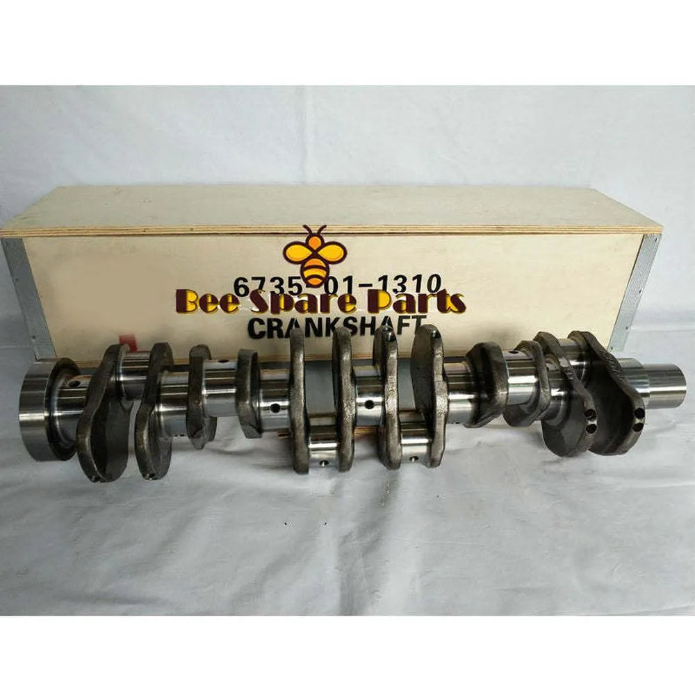 Crankshaft 6735-01-1310 for Komatsu 6D102 Engine WA200-5 WA250-5 WA320 Wheel Loader-BeeSpareParts