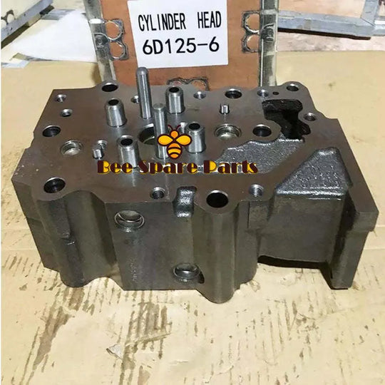 Cylinder Head 6151-12-1101 For Komatsu 6D125 Engine Excavator-BeeSpareParts