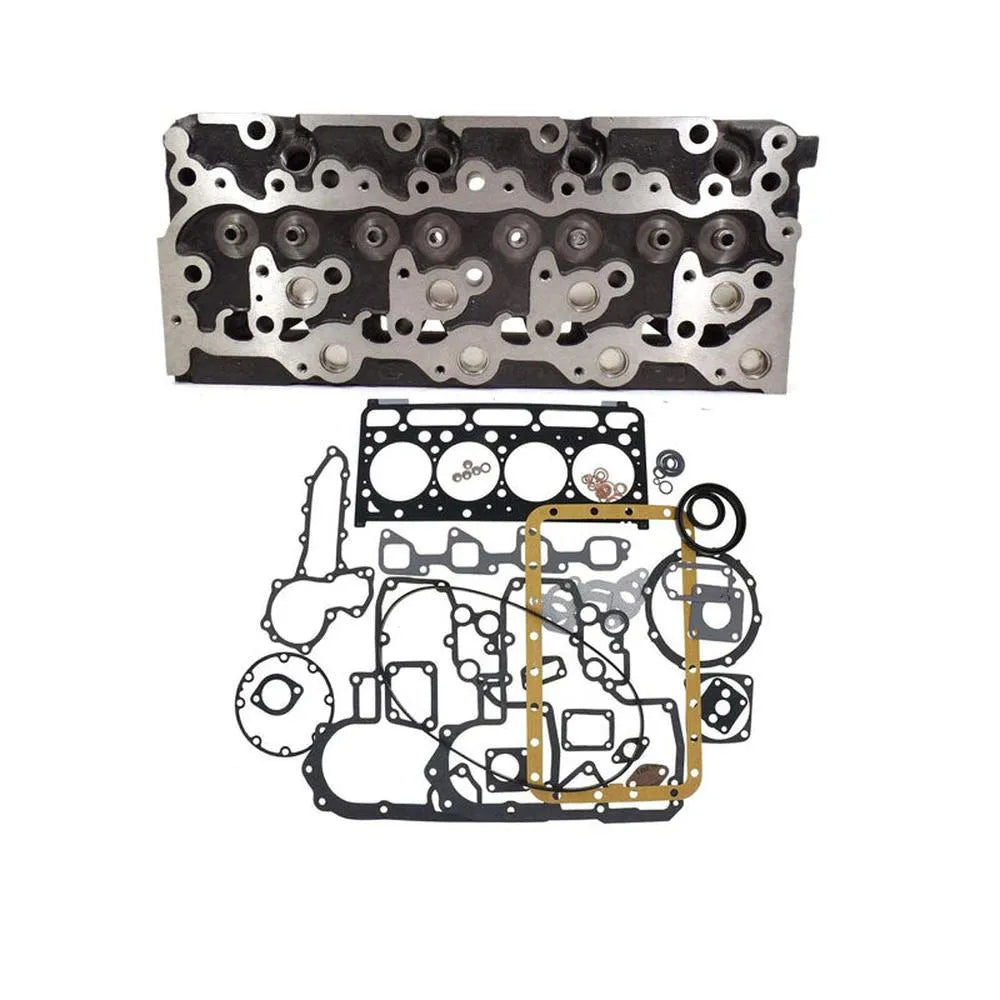 Cylinder Head + Full Gasket Kit 6655153 for Kubota V2203 V2203T V2203E V2203B-Replacement Aftermarket Parts
