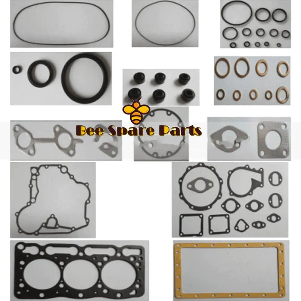 D1005 Engine Full Gasket Set for Kubota B2100 B2301HSD B2320 B2601HSD B7500 B7510 BX2660 BX2670 BX2680 ZD32 16236-99352 16226-99364-Replacement Aftermarket Parts