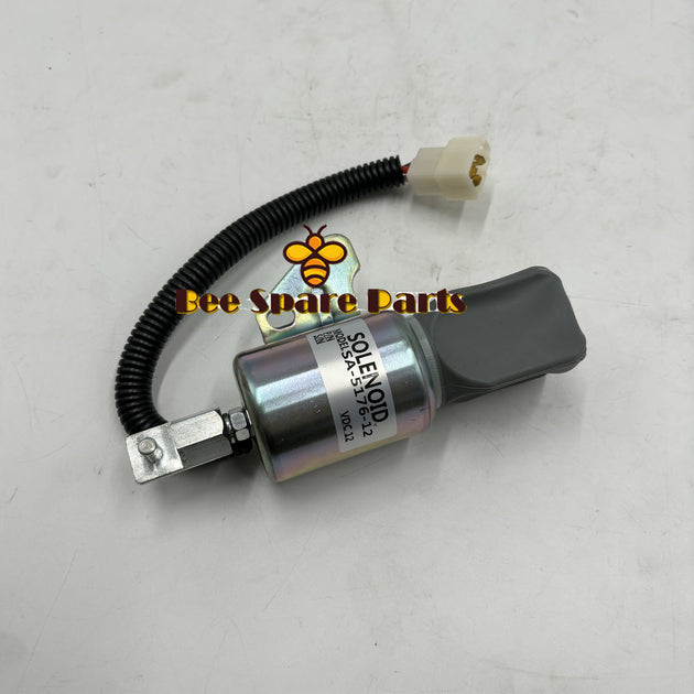 Fuel Shutoff Solenoid SA-5176-12 1756ES-12SUC5B1S5 12V for Kubota D722 D902 Z482 Engine