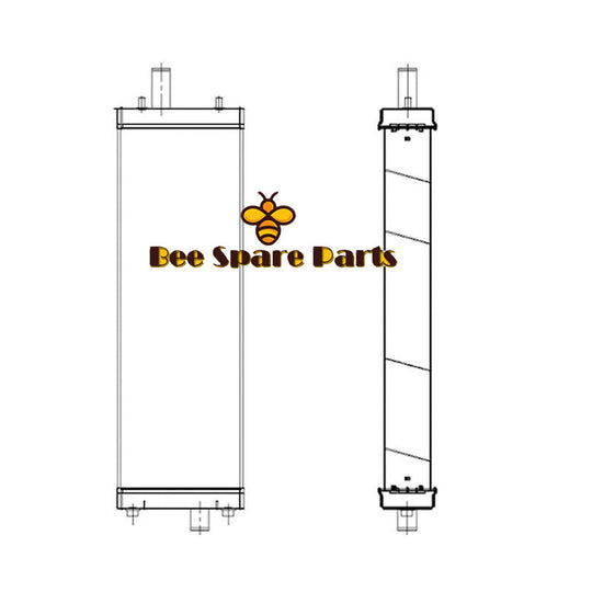 Buy For Komatsu Bulldozer D85EX-15E0 D85EX-15R D85PX-15E0 D85PX-15R Water Tank Radiator Ass'y 154-03-75913