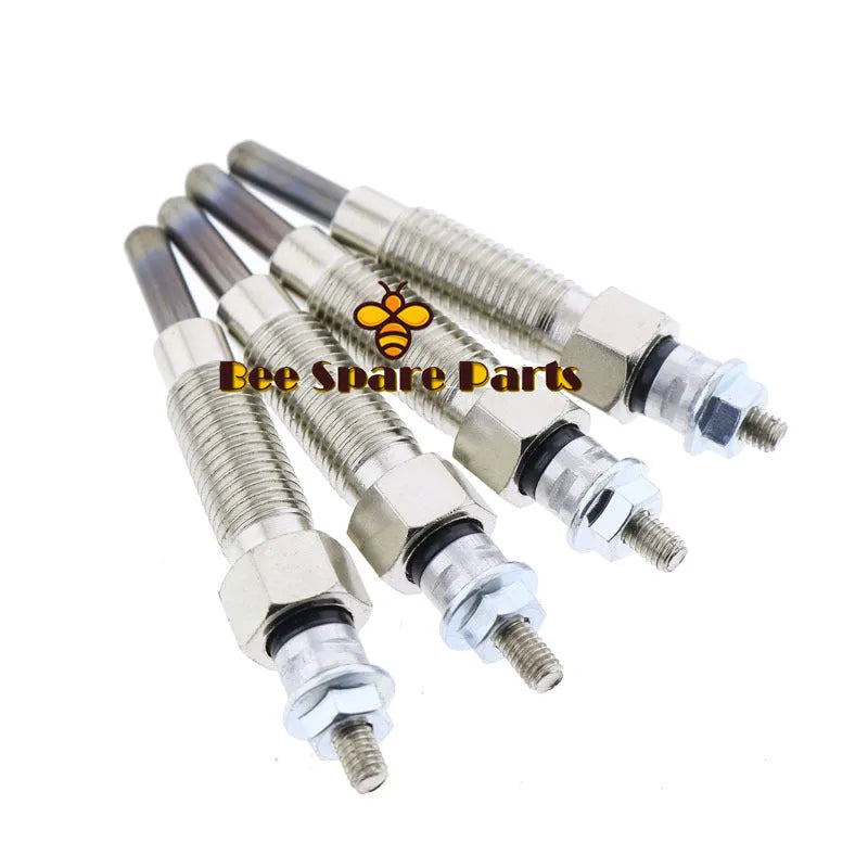 4PCS 15521-65510 15521-65511 15521-65512 GLOW PLUG FOR KUBOTA V1902 Diesel Engine B5100DP B5100EP B6100DP-Replacement Aftermarket Parts
