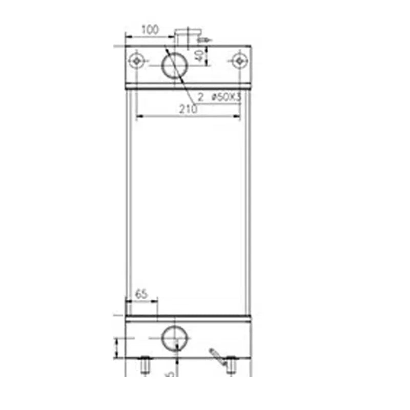 DX80R Radiator Fits Daewoo Excavator-BeeSpareParts