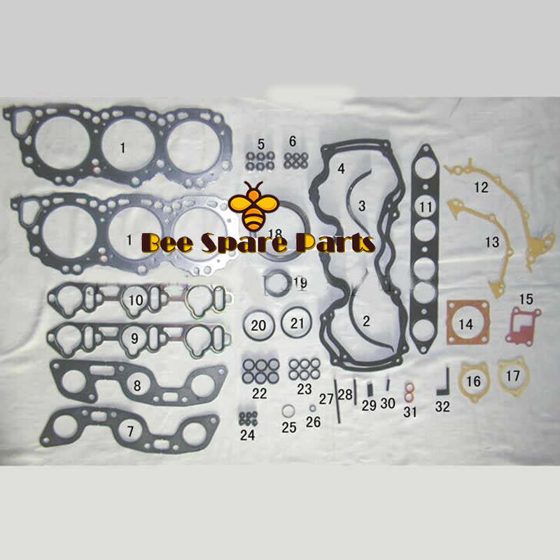 VG30E J30 Engine Full gasket set kit for Nissan Navara D21/Maxima/Pathfinder/300 ZX 3.0L 2960cc 1984-1996 50179200 10101-85E25