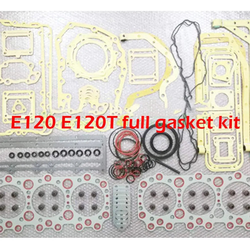 E120 E120T full overhaul gasket kit for Isuzu engine excavator dozer truck set-Replacement Aftermarket Parts