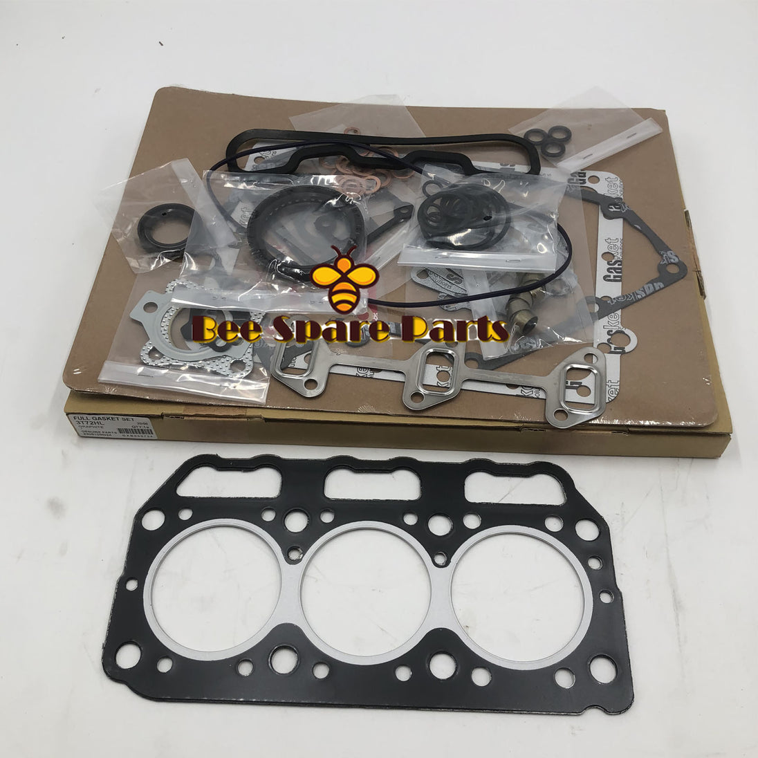 3T72HA Full Overhaul Gasket Kit With Cylinder Head Gasket 121550-01331 For Yanmar Engine Parts 3T72HA-A