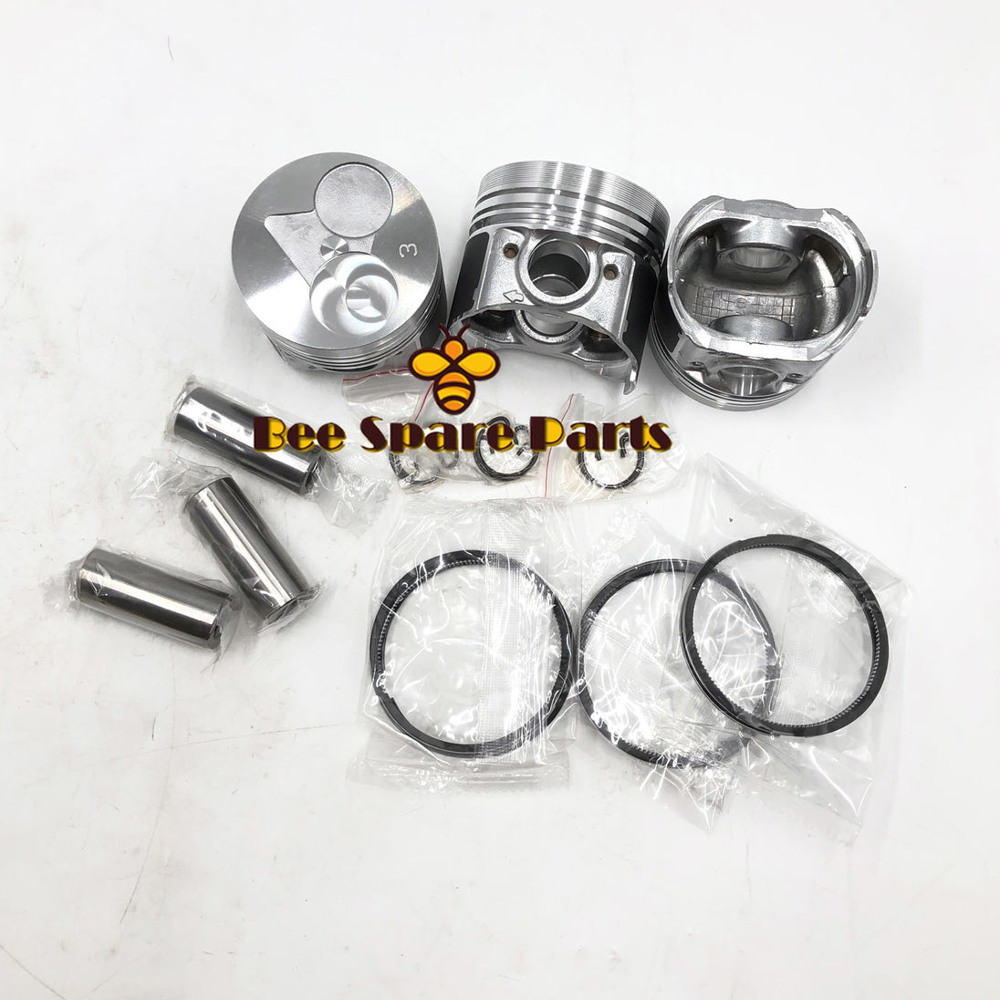 3PCS D722 67mm Small Diesel Engine Piston 16851-21114 For Kubota Tractors