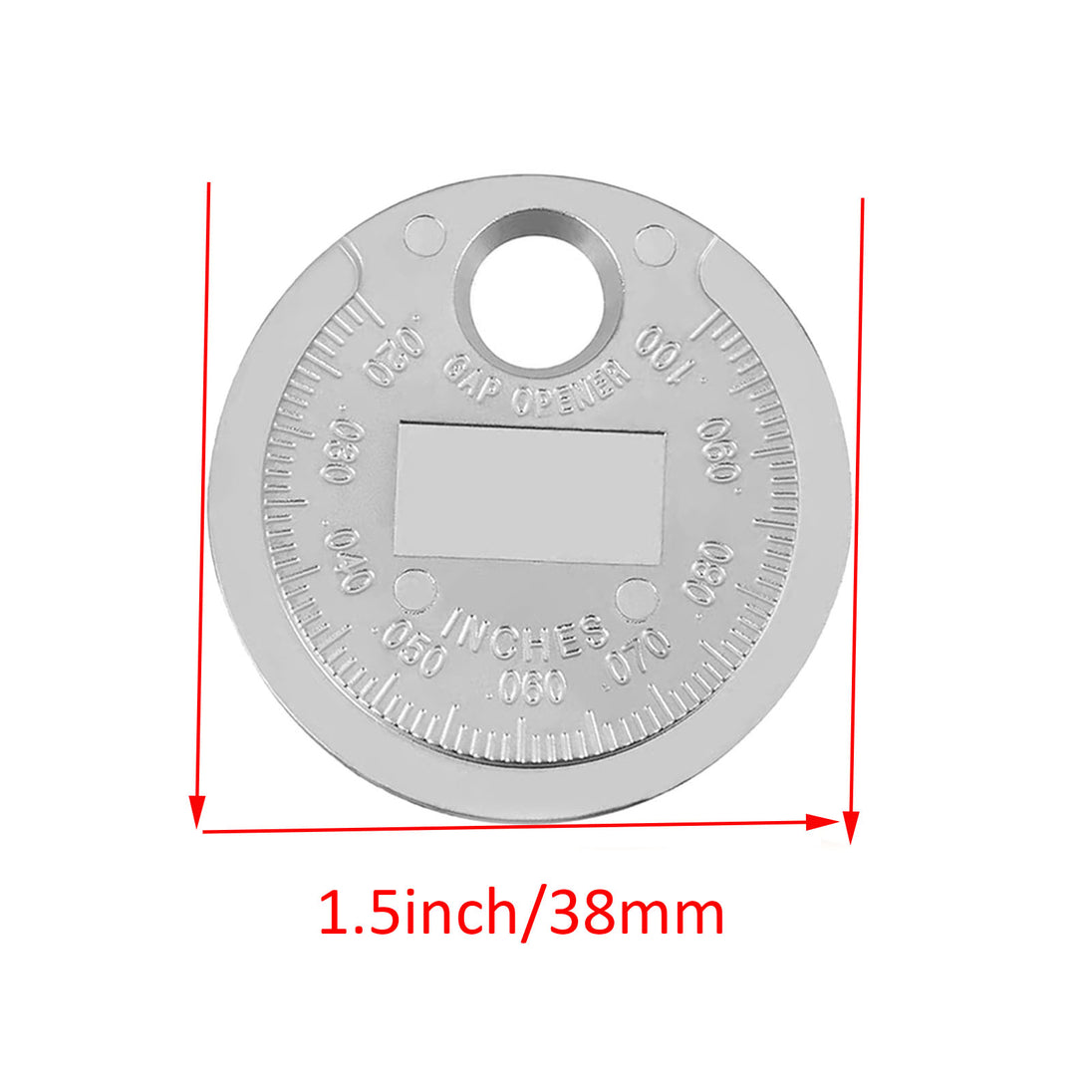 2 Pack Automobile And Motorcycle Spark Plug Gap Adjustment Tool 0.6-2.4mm Coin Type Spark Plug Gauge