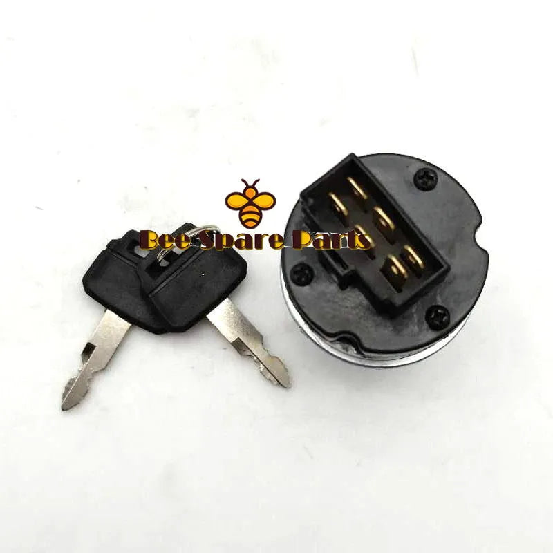 Electric Spray Ignition Switch with 2 Keys YN50S00026F1 for New Holland E175B E215B E80BMSR EH215-BeeSpareParts
