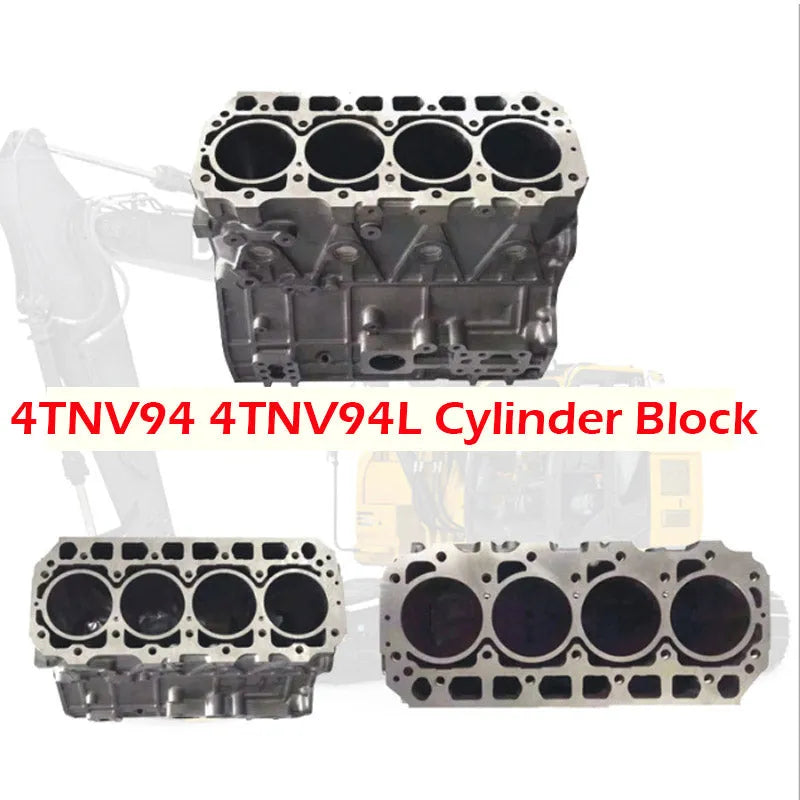 Engine 4TNV94 4TNV94L Cylinder Block Assy For Yanmar-BeeSpareParts