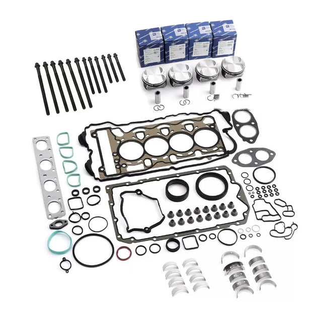 Engine Overhaul Gaskets Pistons Kit for BMW 320i 520i Z4 E60 E90 E84 E85 N46 2.0 L4 Naturally Aspirated-BeeSpareParts