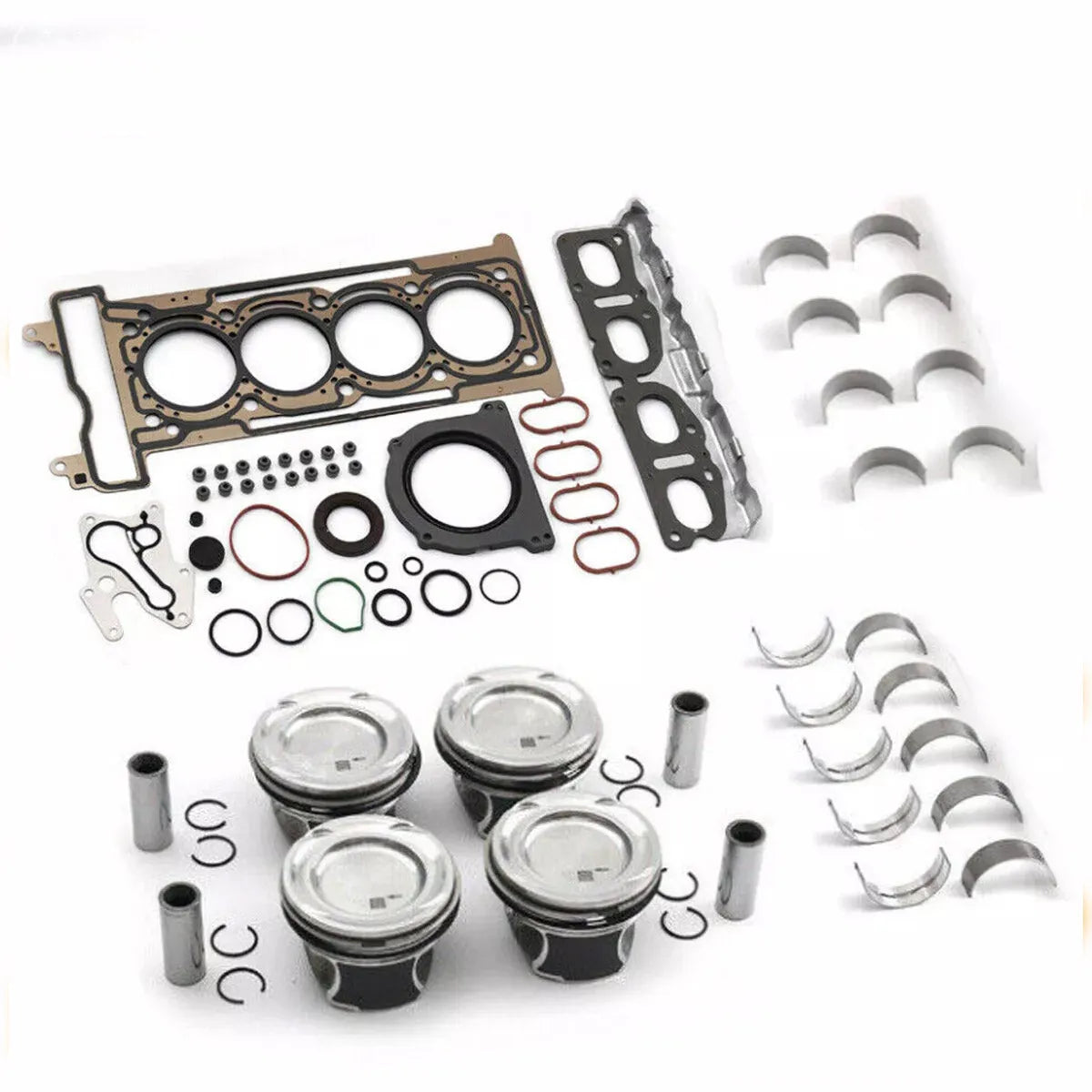 Engine Overhaul Pistons Gasket Kit for Mercedes-Benz A180 CLA200 W176 M270 1.6T 1595CC-BeeSpareParts