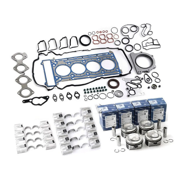 Engine Overhaul Pistons Gasket Kit for Mercedes-Benz C200 C250 E250 SLK200 CGI W204 W212 M271 1.8L L4 Turbocharged 1796CC-BeeSpareParts