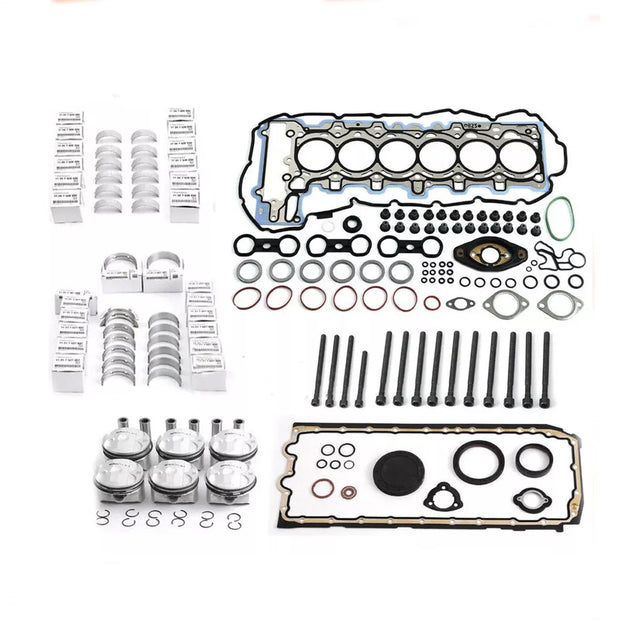 Engine Overhaul Pistons Seals Kit 11:1 for BMW N52B25 325i 525i Z4 E90 E60 E89 E91 2.5L 2497CC L6 Naturally Aspirated Engine-BeeSpareParts