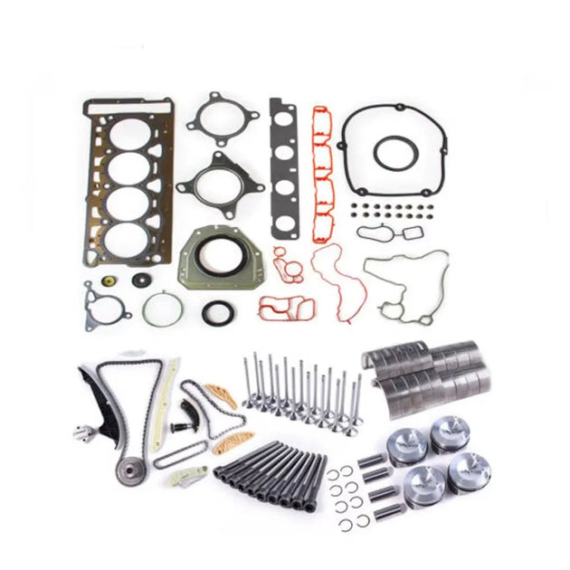 Engine Overhaul Rebuilding Pistons Head Bolt Valves Timing Kit for VOLKSWAGEN Passat CC Audi A4 A5 1.8 TFSI CDH CDA 21mm-BeeSpareParts
