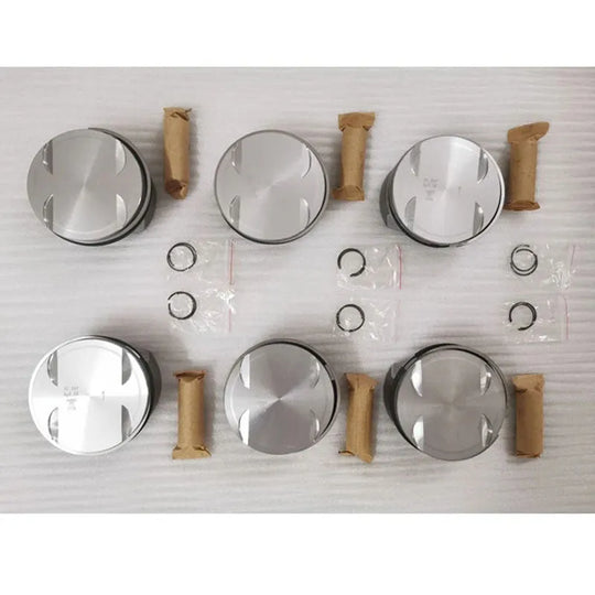Engine Pistons & Rings Set A2720308917 For Benz A209 C209 CLK 350 C219 CLS 350 W211 A207 E 350 X204 GLK 350 4MATIC M272 3.5L V6-BeeSpareParts