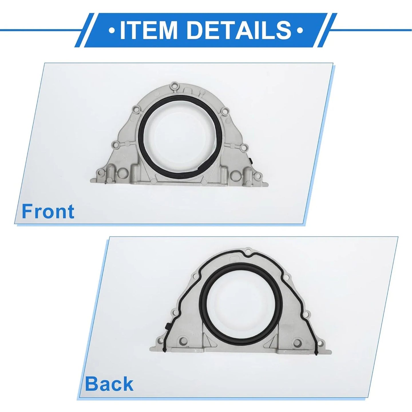 Engine Rear Main Crankshaft Seal for BMW 550i 750i X5 X6 M F02 F10 F15 N63 4.4T 11147583221-BeeSpareParts