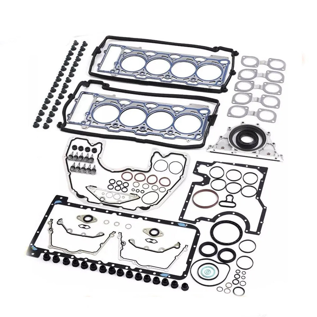 Engine Rebuild Overhaul Gaskets Kit for BMW 545i 645Ci X5 E53 E60 E63 E65 N62B44-BeeSpareParts