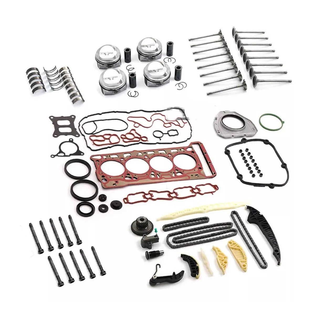 Engine Rebuild Overhaul Kit Oversized Pistons +0.5 Φ83mm for VW Audi 1.8 TSI CJE CPR-BeeSpareParts