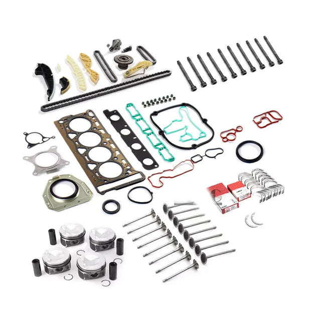 Engine Rebuild Overhaul Kit STD Φ23mm Piston Pin Timing Connecting Rod Bearing Shell Oil Seals Valves for VW AUDI SKODA 2.0 TFSI-BeeSpareParts