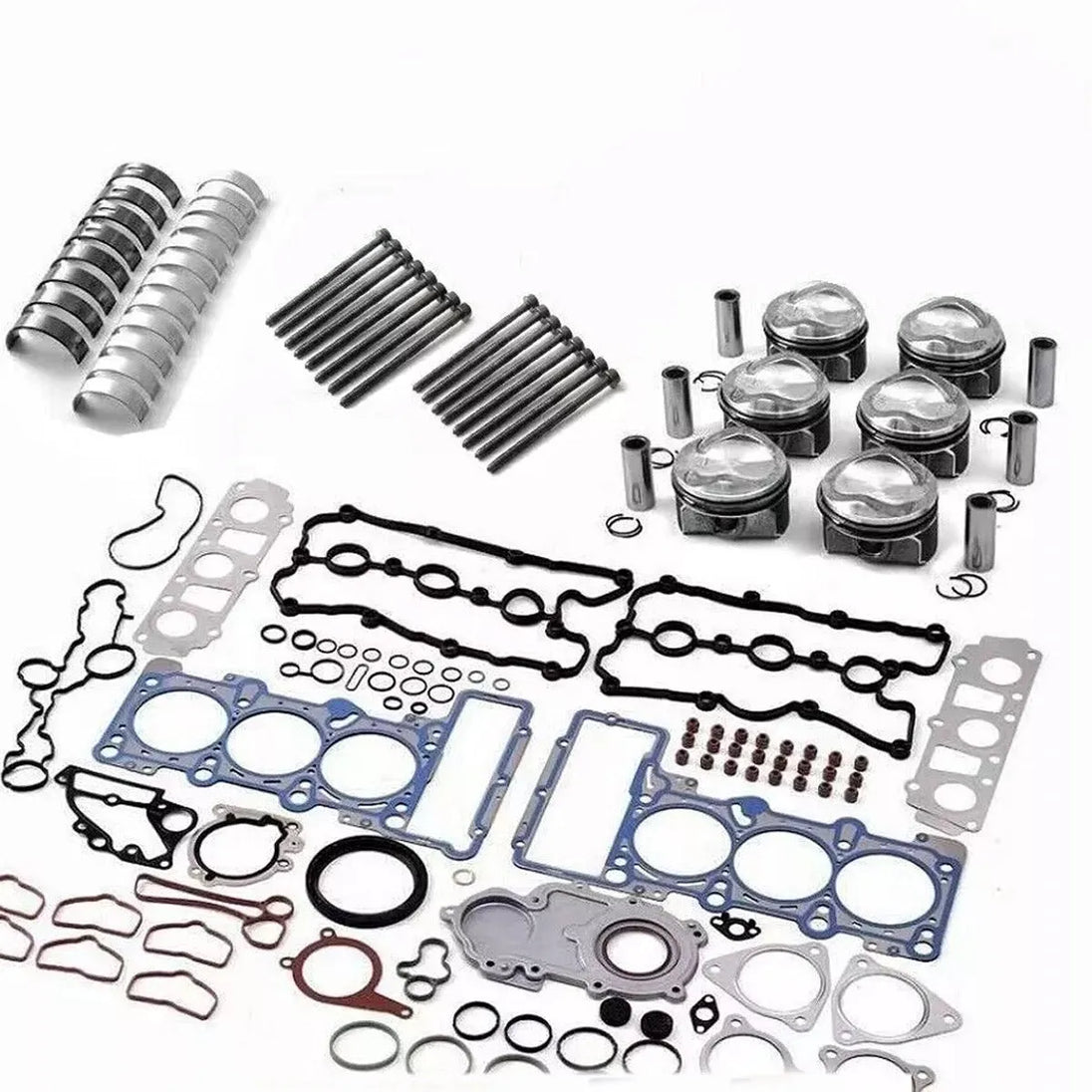 Engine Rebuild Overhaul Pistons Seals Kit for Audi A6 S5 A8 Q7 3.0 TFSI CRE CTD-BeeSpareParts