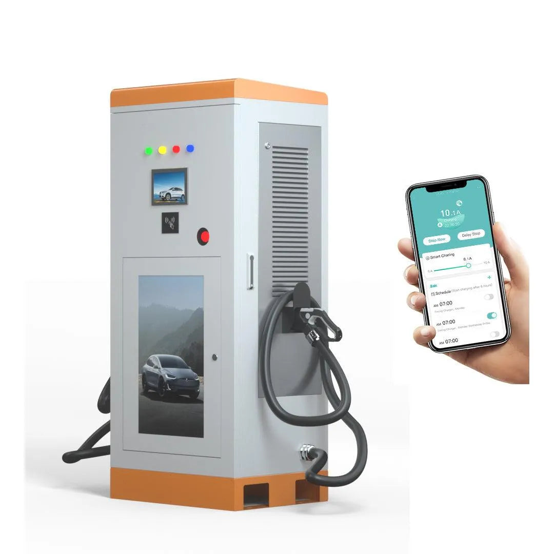 EV charger manufacturers integrated DC 60kw 80kw CCS Chademo Type2 EV DC charging pile electric vehicle car charging station-Replacement Aftermarket Parts