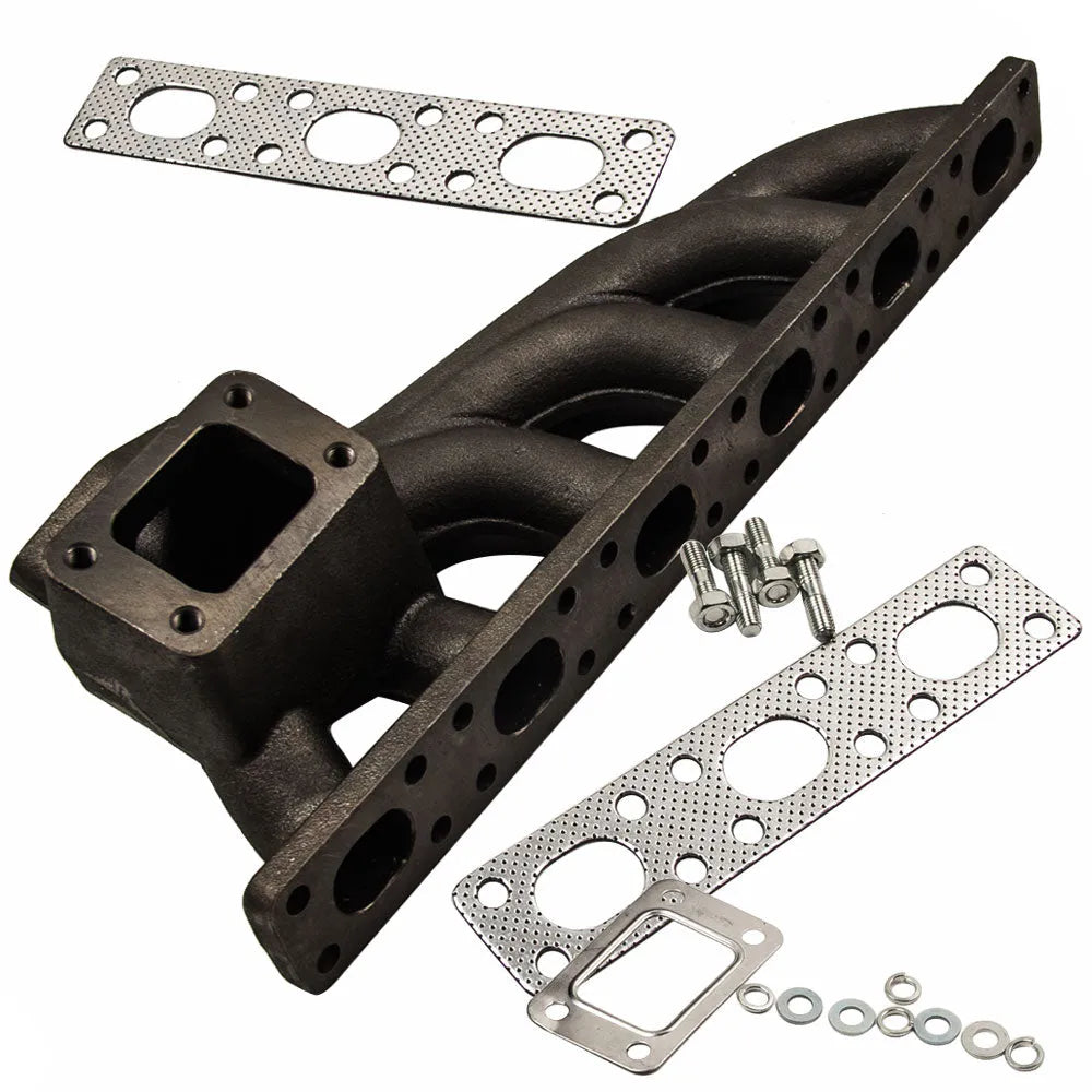 Exhaust Manifold M50 / M52 Cast Iron T3 T4 Turbo Manifold For 92-99 BMW E36 E46-BeeSpareParts