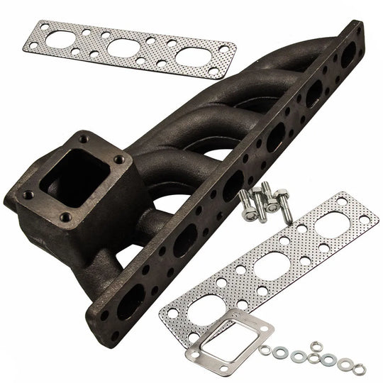 Exhaust Manifold M50 / M52 Cast Iron T3 T4 Turbo Manifold For 92-99 BMW E36 E46-BeeSpareParts