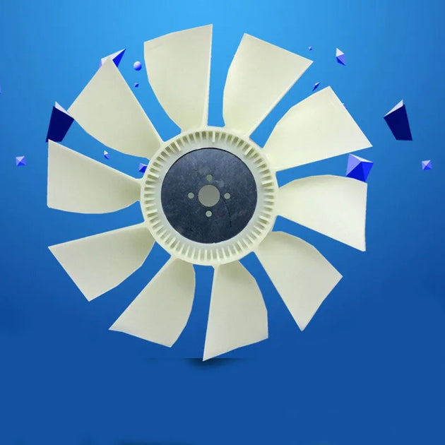 Fan ME018185 For Mitsubishi 6D31 For Excavator SK200-5 Kato HD700-7 (10 Blades)-BeeSpareParts