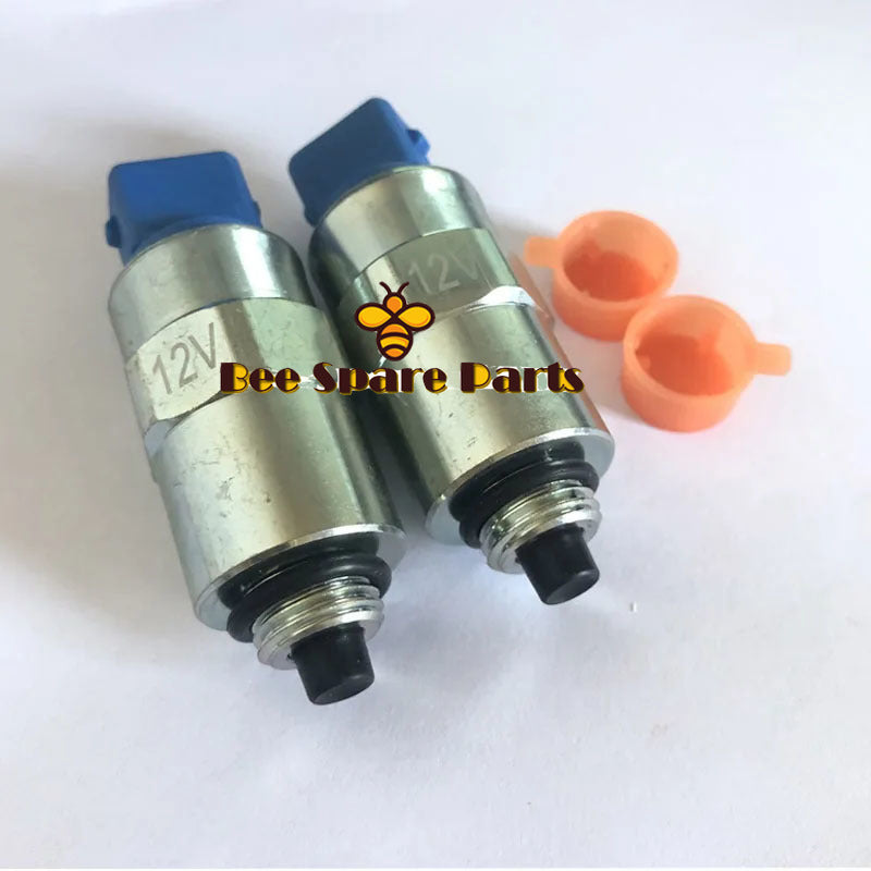 2pcs Solenoid Valve 12V 176-6219 1766219 for Caterpillar Excavator CAT AP-300D 414E 416D 908 315 317 TH350B CB-534D