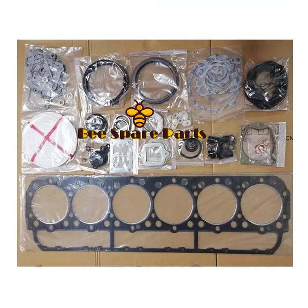 Fits Caterpillar 3406 3406C Engine Overhaul Gasket Kit With Cylinder Head Gasket 2W8128 6I3066-Replacement Aftermarket Parts