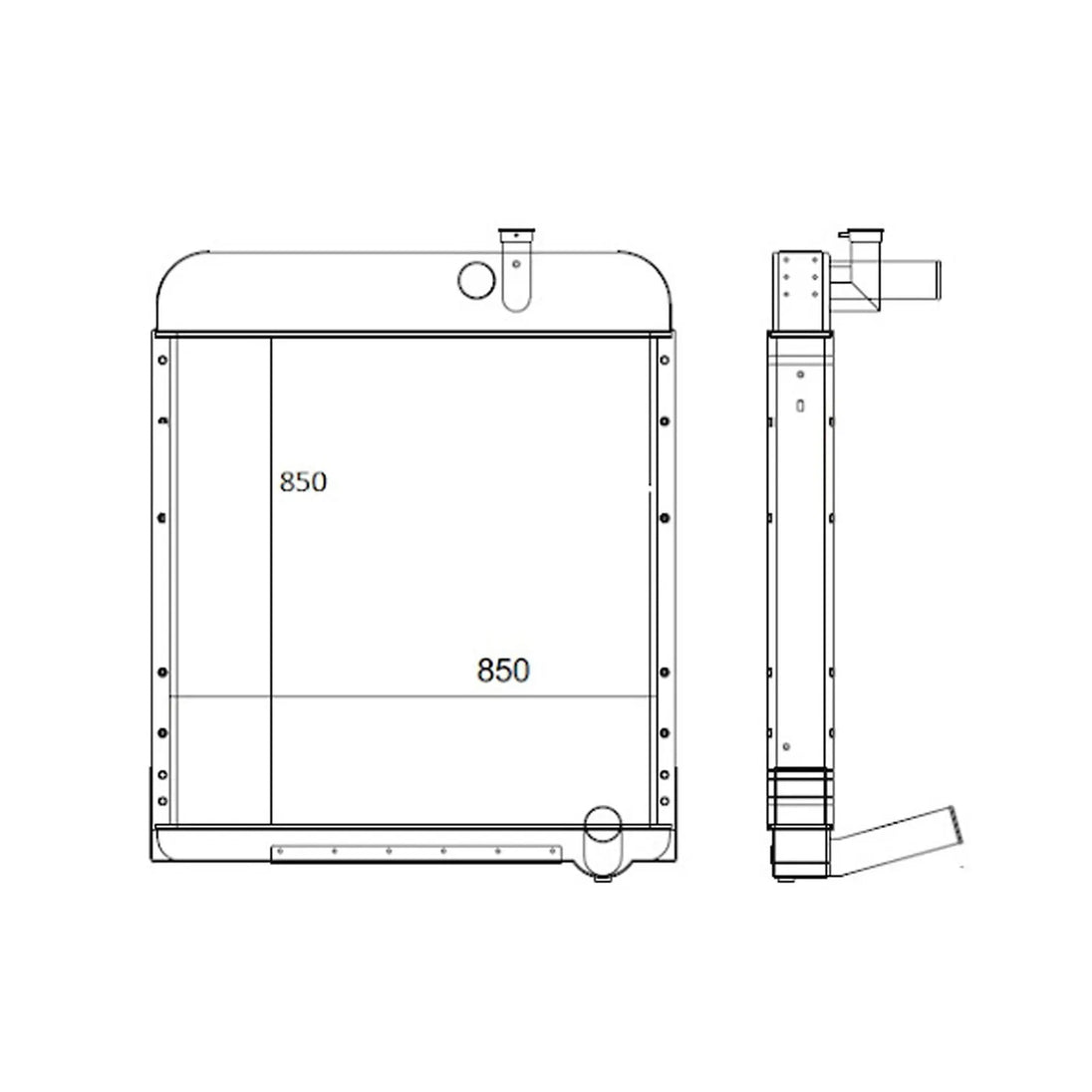 Fits For Caterpillar CAT 120G 140G 130G 160G 143H Grader Radiator 185-7980 1857980-Replacement Aftermarket Parts
