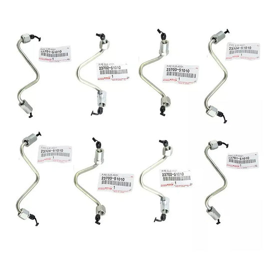Fits For Toyota LandCruiser VDJ200 1VD 4.5 Diesel V8 Injector Fuel Load Pipe 2 Sets-BeeSpareParts