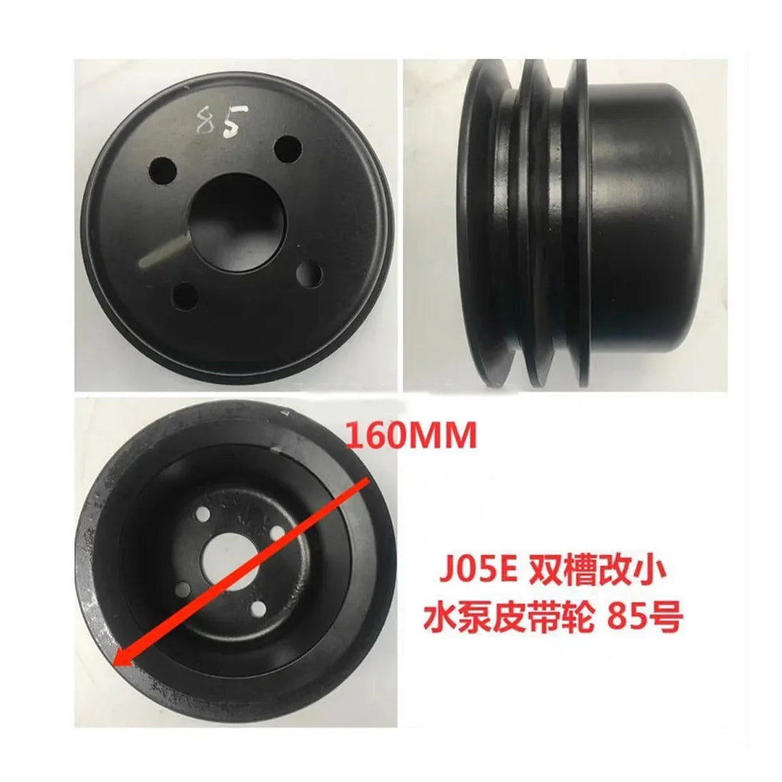 Fits Hino J05E Water Pump Fan Pulley Double Slot-BeeSpareParts