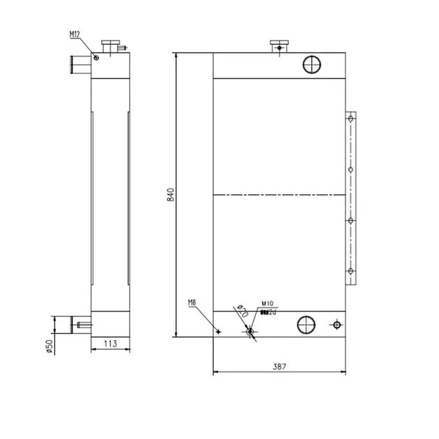 Fits JCB JS110 JS130W Excavator Radiator 30/926178-BeeSpareParts