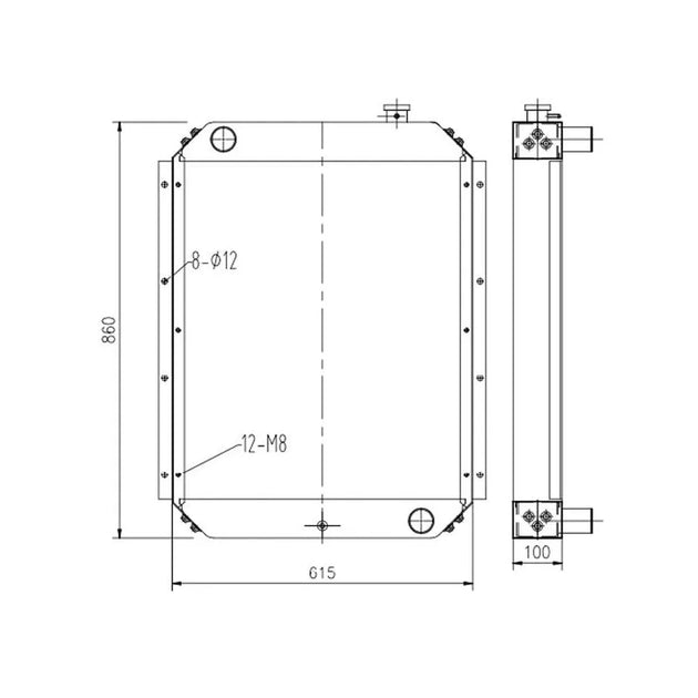 Fits JCB JS160 Radiator 30/921800 30/925816-BeeSpareParts