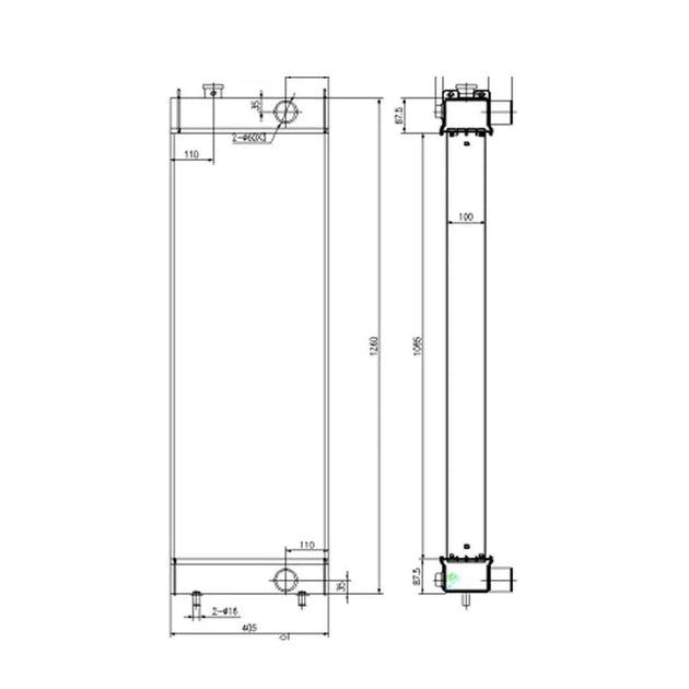 Fits JCB JS225/235 Radiator 30/927194-BeeSpareParts