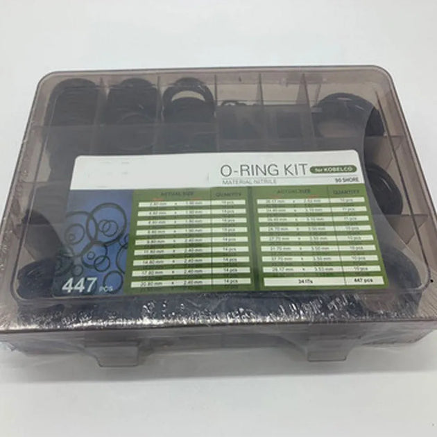 Fits Kobelco Excavators O Ring Repair Box Excavator Accessories 447pcs-BeeSpareParts