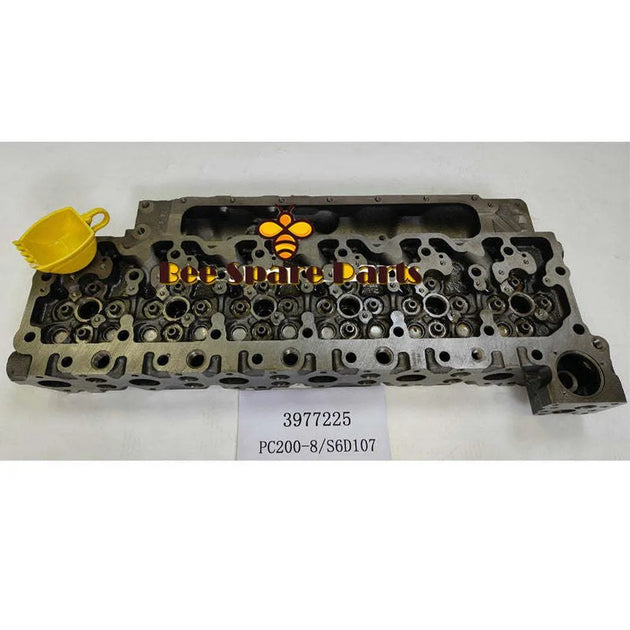 FITS KOMATSU 6D107 6D107E PC200-8 PC220-8 Cylinder Head 3977225 6754-11-1211-BeeSpareParts