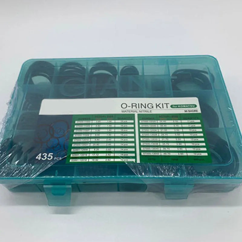 Fits Komatsu Excavators O Ring Repair Box Excavator Accessories 435pcs-BeeSpareParts