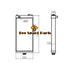 Fits Komatsu WA500-6 WA500-6R Loader Radiator 425-03-32211-BeeSpareParts