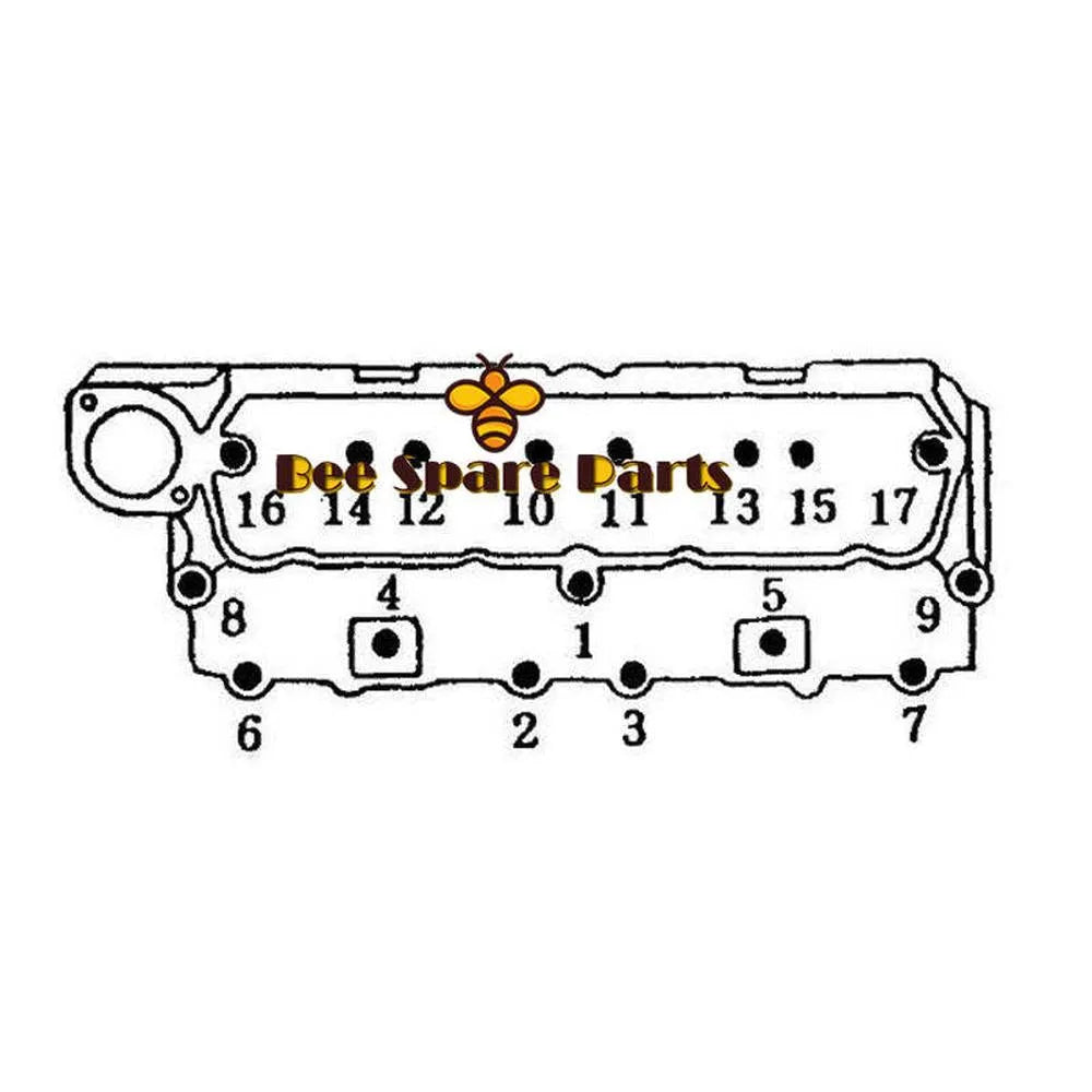 Fits Mitsubishi 4DQ5 Engine Complete Cylinder Head Assy With Valves-BeeSpareParts