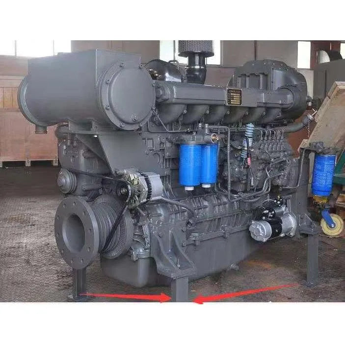 Fits water cooled 500hp weichai wp12 marine engine WP12C500-21 with CCS certificate-BeeSpareParts