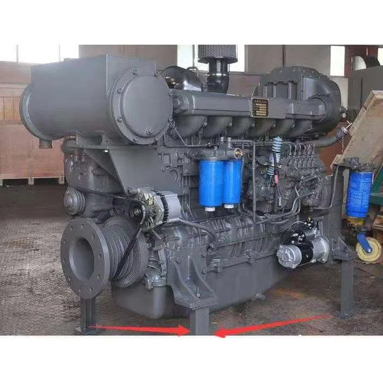 Fits water cooled 500hp weichai wp12 marine engine WP12C500-21 with CCS certificate-BeeSpareParts