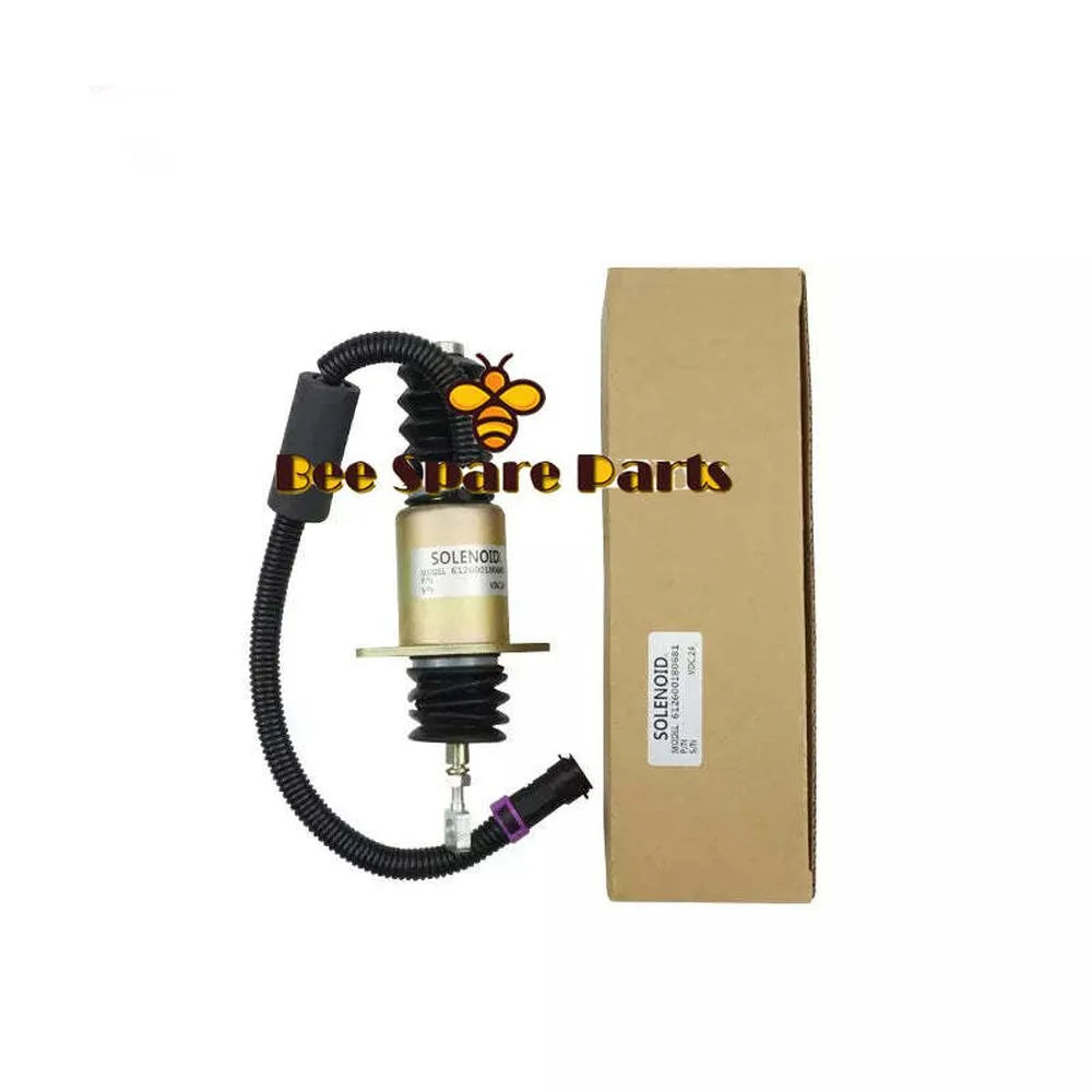 Fits Weichai WP6 marine engine spare parts 24v stop solenoid 612600180681 stop switch-BeeSpareParts
