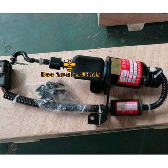Fits XCMG Spare Part Flameout solenoid valve D59-105-23 860118668-BeeSpareParts